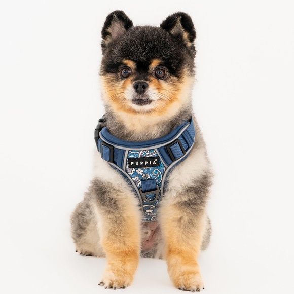 Puppia Navy Blue Dog Harness Puppia Cynthia Harness H - Picture 1 of 9